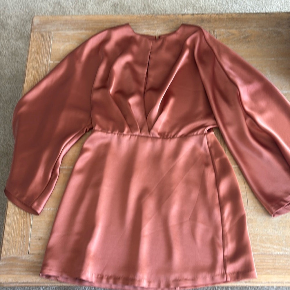 Alder Rust Long Sleeve Mini Dress NEW WITH TAGS